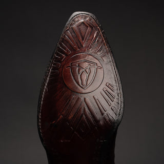 Men's 608 Snip Toe Exotic Caiman Belly Western Cowboy Boot