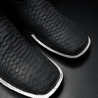 Women's Black Mamba Python Tribute  Square Toe