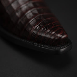 Men's 608 Snip Toe Exotic Caiman Belly Western Cowboy Boot