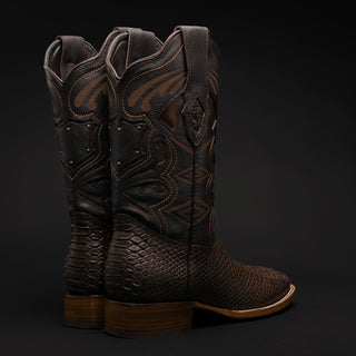 Men's MAMBA Python Tribute Square Toe Boot + Belt Combo