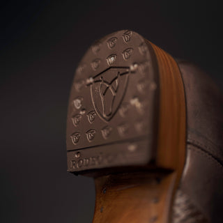 Men's MAMBA Strike Python Tribute Ankle Square Toe Boot + Belt Combo