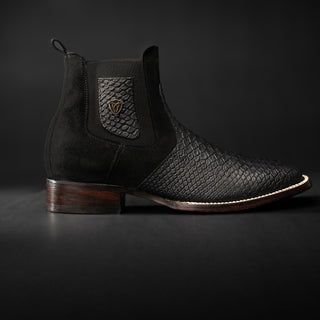 Men's MAMBA Strike Python Tribute Ankle Square Toe Boot