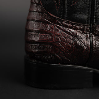 Men's 608 Snip Toe Exotic Caiman Belly Western Cowboy Boot