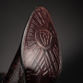 Men's 608 Snip Toe Exotic Caiman Belly Western Cowboy Boot