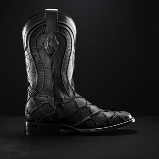 Men's Monster Fish Royal Pirarucu 4D Tribute Square Toe Boot