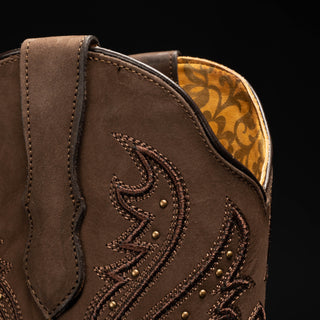 Women's Brown Mamba Python Tribute  Square Toe