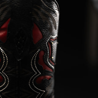 Men's MAMBA Python Tribute Square Toe Boot + Belt Combo Lava