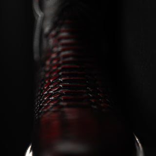 Men's MAMBA Python Tribute Square Toe Boot + Belt Combo Lava