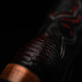 Men's MAMBA Python Tribute Square Toe Boot + Belt Combo Lava