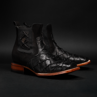 Men's Monster Fish Royal Pirarucu 4D Ankle Square Toe