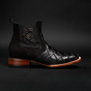 Men's Monster Fish Royal Pirarucu 4D Ankle Square Toe