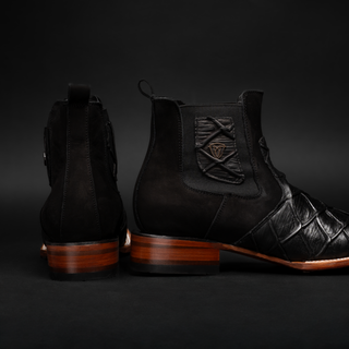 Men's Monster Fish Royal Pirarucu 4D Ankle Square Toe