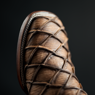 Men's Monster Fish Royal Pirarucu 4D Ankle Square Toe