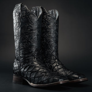 Men's 761 Exotic Original Pirarucu Monster Fish Square Toe Boot
