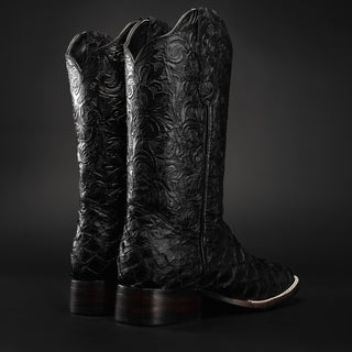 Men's 761 Exotic Original Pirarucu Monster Fish Square Toe Boot