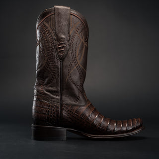 Men's DENVER Caiman Belly Tribute Square Toe Boot