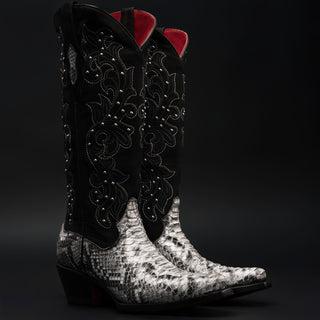 Women's Black Widow Python Tribute Snip Toe