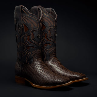 Tobacco boot and belt combo