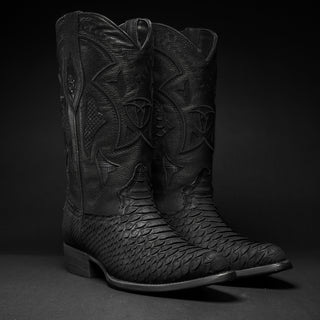 Men's J Toe Python Original Exotic Cowboy Western Boot