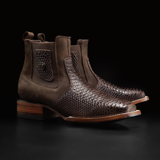 Men's MAMBA Strike Python Tribute Ankle Square Toe Boot