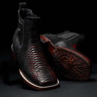 Red Venom boot and belt combo