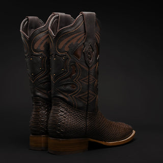 Tobacco boot and belt combo