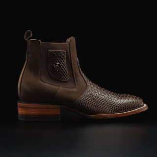Men's MAMBA Strike Python Tribute Ankle Square Toe Boot