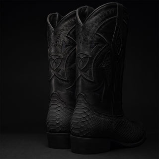 Men's J Toe Python Original Exotic Cowboy Western Boot