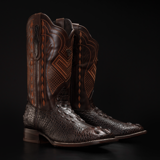 Men's Savage Crest Caiman Square Toe Boot (Hornback Edition)