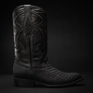 Men's J Toe Python Original Exotic Cowboy Western Boot