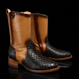 Men's Gala Python Oval Toe Cowboy Western Boot