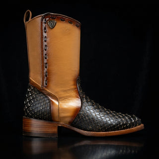 Men's Gala Python Oval Toe Cowboy Western Boot