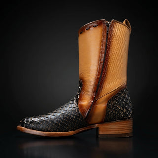 Men's Gala Python Oval Toe Cowboy Western Boot