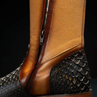 Men's Gala Python Oval Toe Cowboy Western Boot
