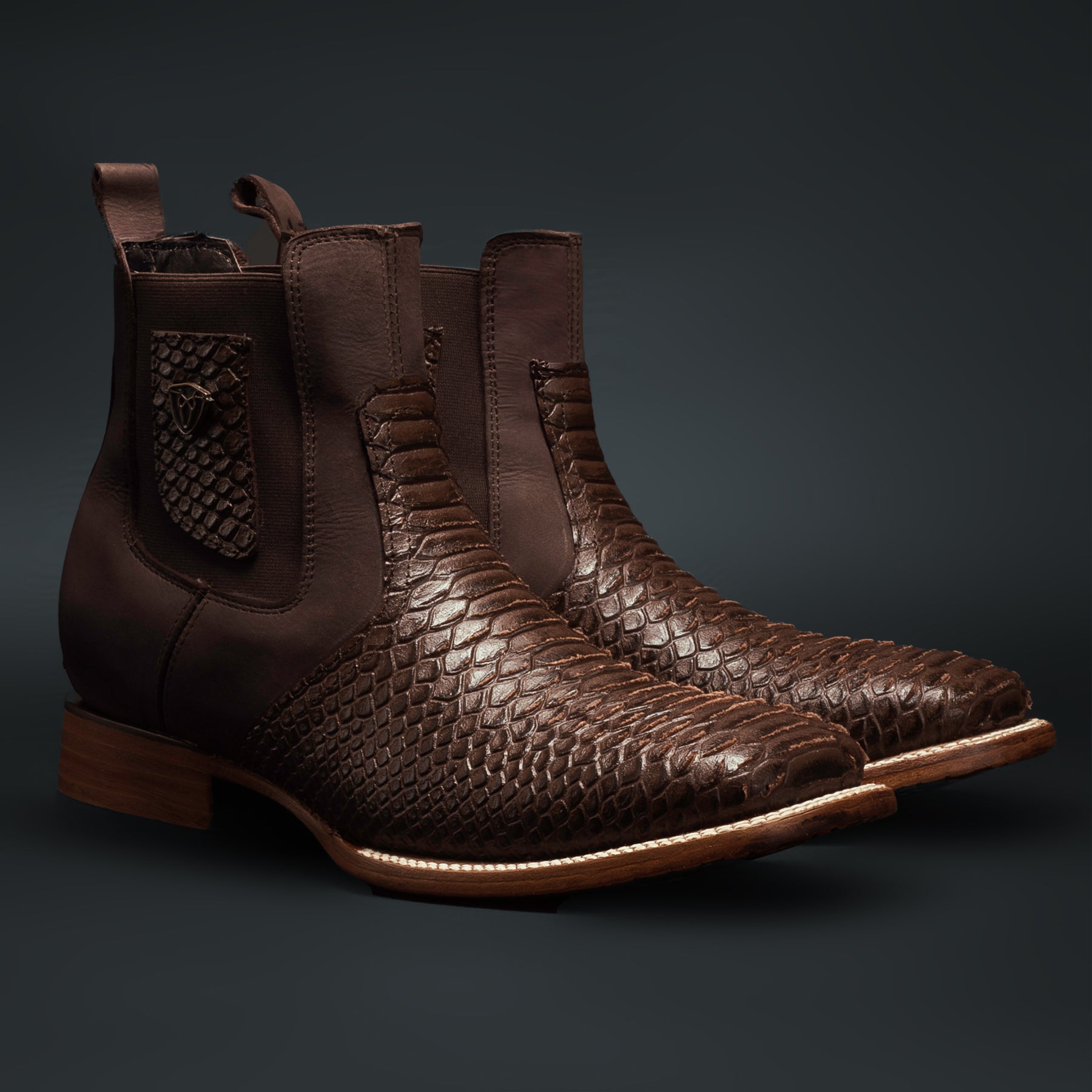 Men's MAMBA Strike Python Tribute Ankle Square Toe Boot – Rodeo Cartie
