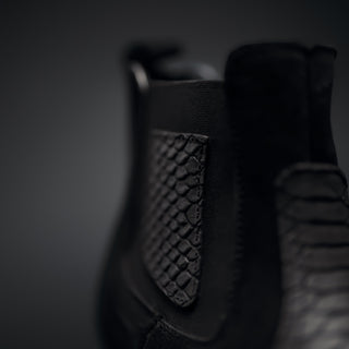 Midnight boot and belt combo