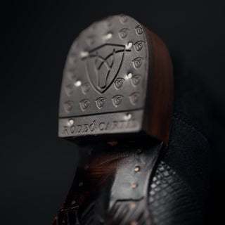 Midnight boot and belt combo