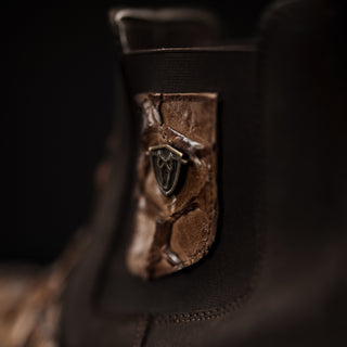 Men's Royal Monster Fish Pirarucu Ankle Square Toe Boot