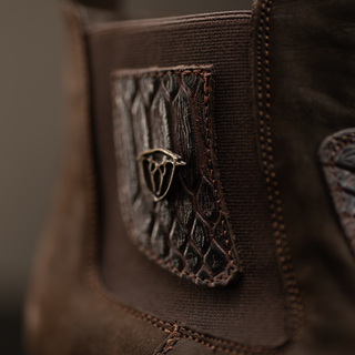 Men's MAMBA Strike Python Tribute Ankle Square Toe Boot