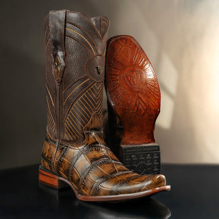 Men's American Alligator Tribute Cutter Toe Boot