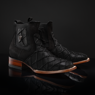 Men's Monster Fish Royal Pirarucu 4D Ankle Square Toe