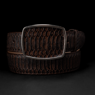 Tobacco boot and belt combo