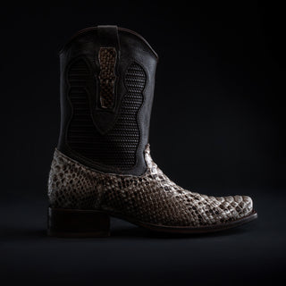 Men's Roma Frontier Exotic Original Python Zip Boot