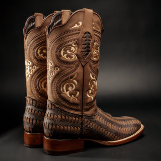 Men's 816 Cowboy Boot Square Toe Rodeo Braided