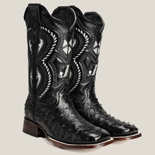 703 Square Toe Rodeo Boot Exotic Ostrich Original