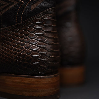 Tobacco boot and belt combo