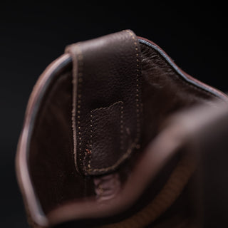 Tobacco boot and belt combo