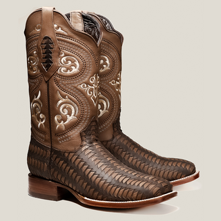 Men's 816 Cowboy Boot Square Toe Rodeo Braided