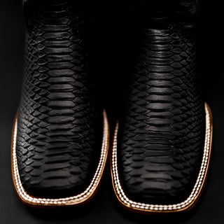 Men's MAMBA Python Tribute Square Toe Boot + Belt Combo