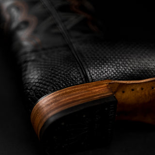Midnight boot and belt combo